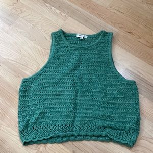 Madewell crochet tank top